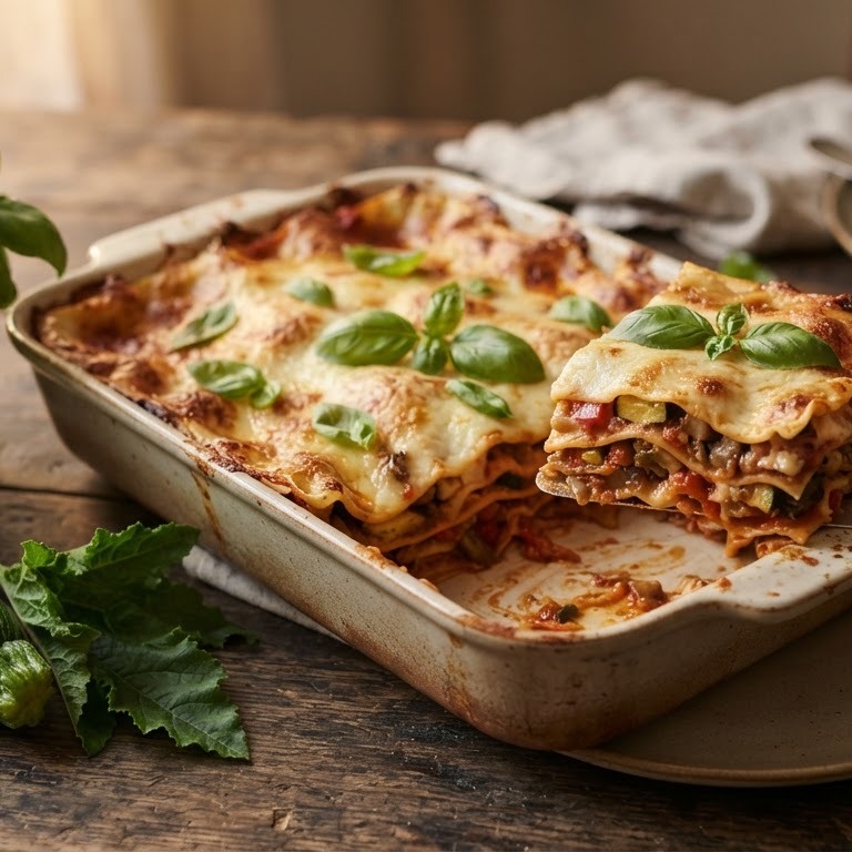 Vegetarische groente lasagne