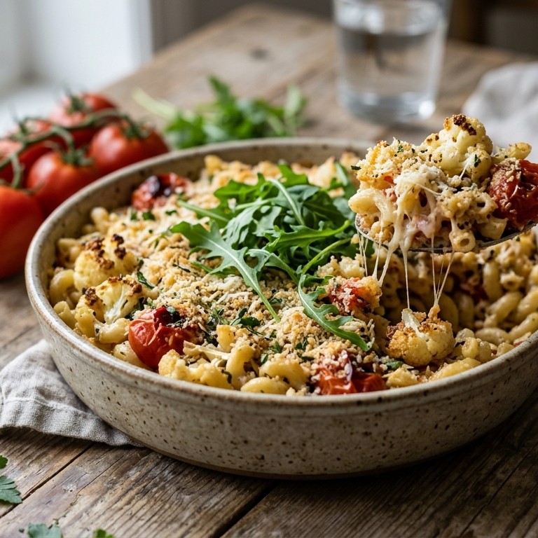 Vegetarische pastaschotel