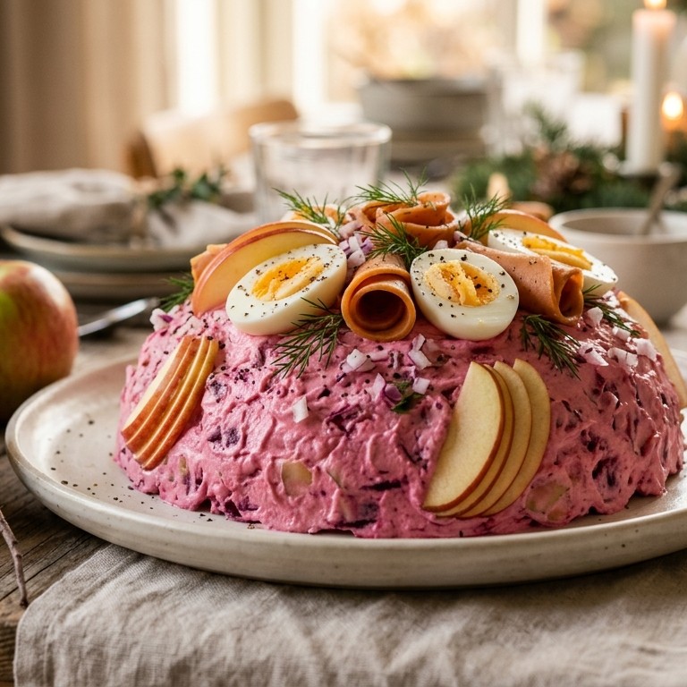 Vegetarische "zalm"-salade
