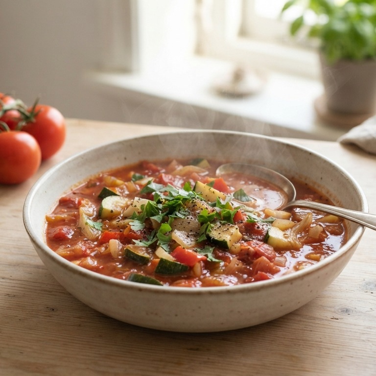Verse tomaten-groentesoep