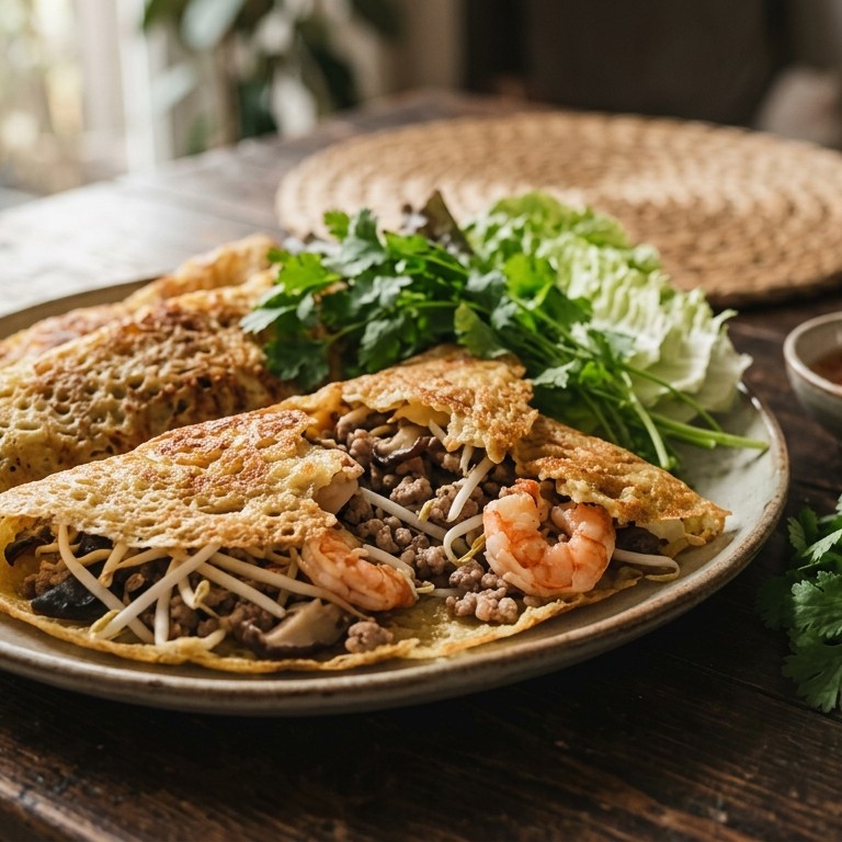 Vietnamese hartige pannenkoekjes