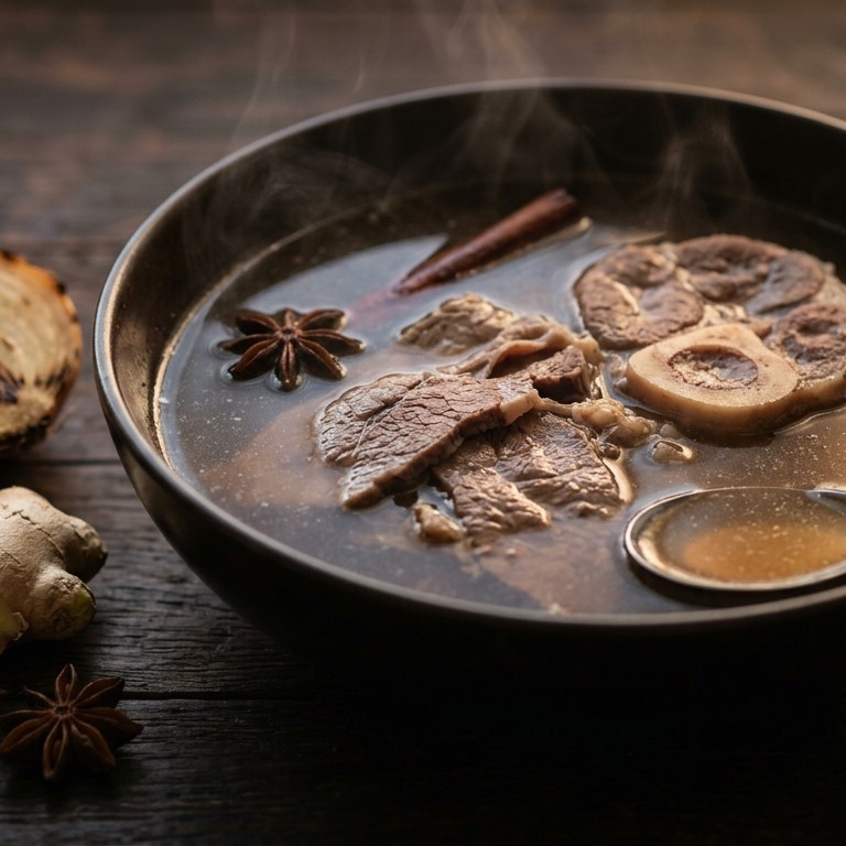 Vietnamese runderbouillon (basis voor pho bo)