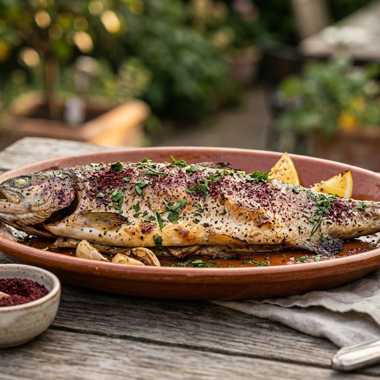 Vis Forel met sumac