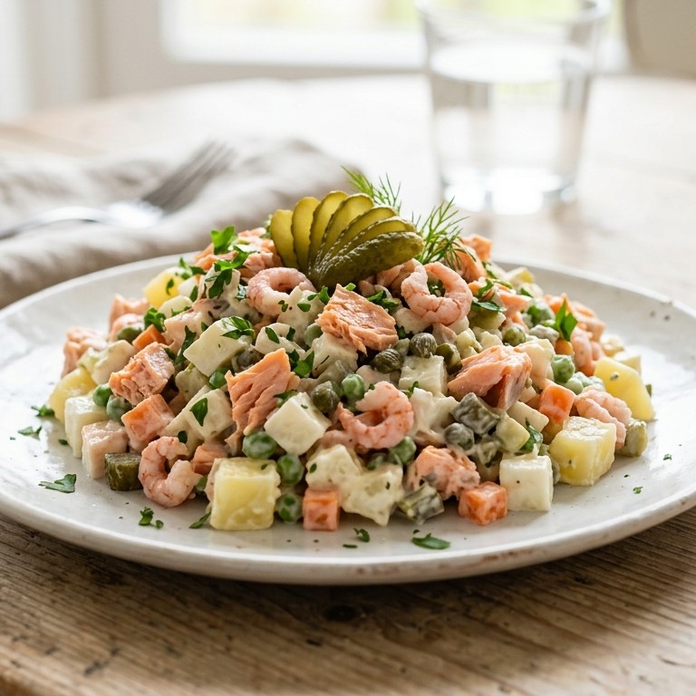 Vis-maaltijdsalade