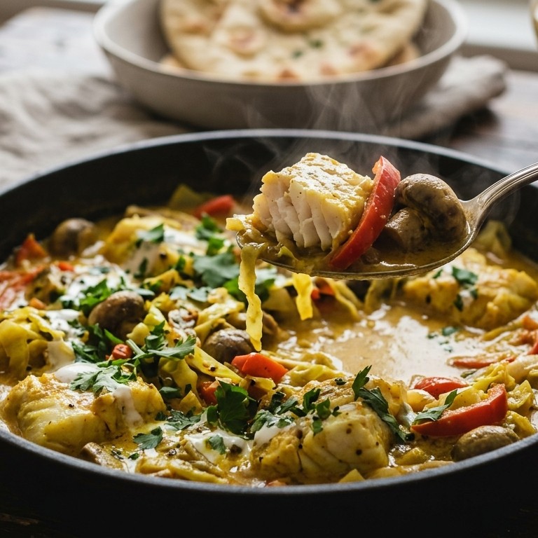 Viscurry met groenten