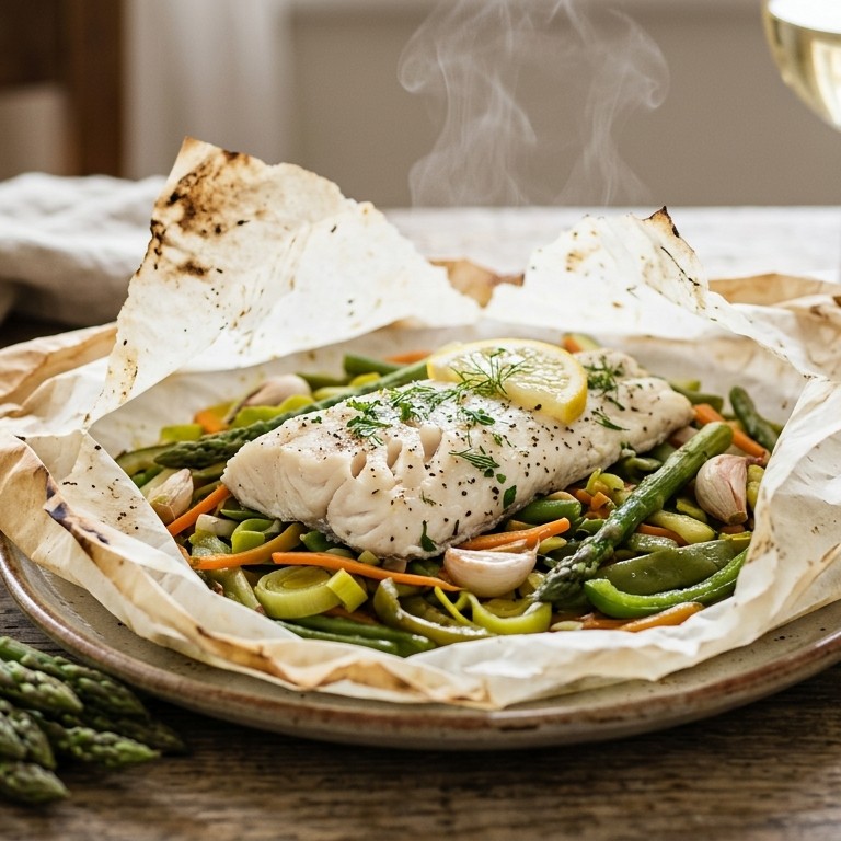 Visfilet in papillotte