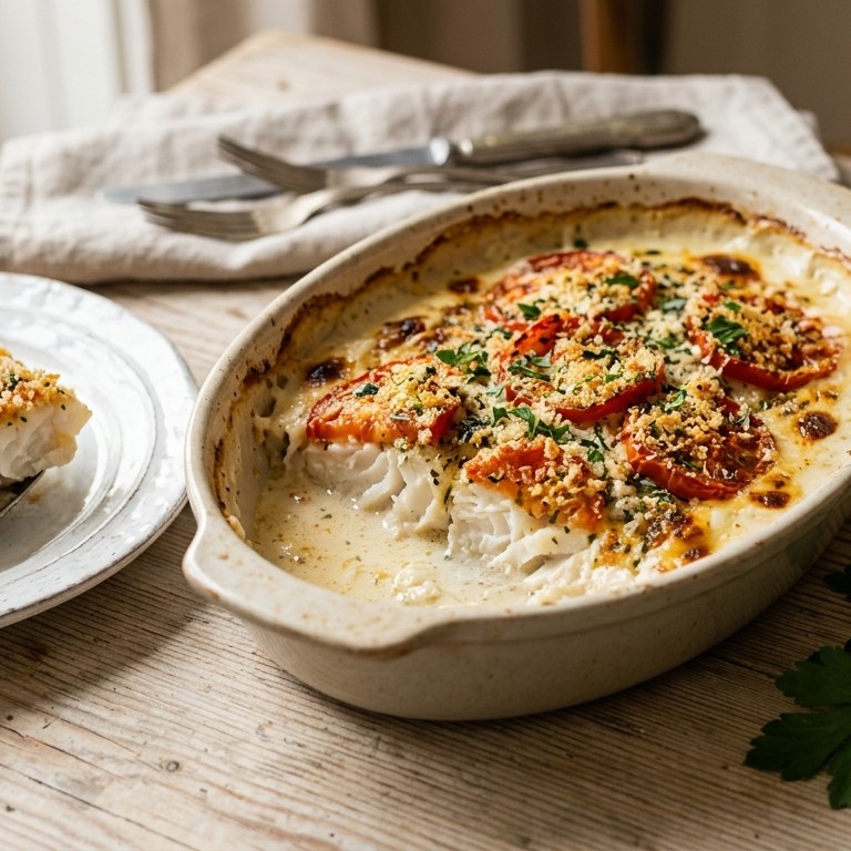 Visfilet met tomatenkorst