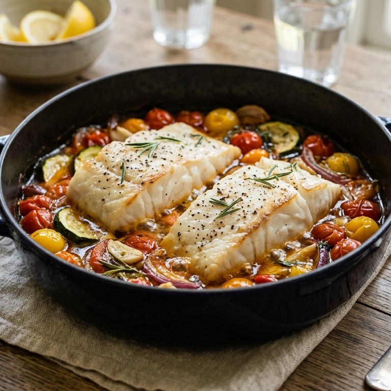 Vispannetje uit de oven