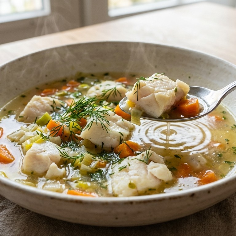 Vissoep (350 kcal)