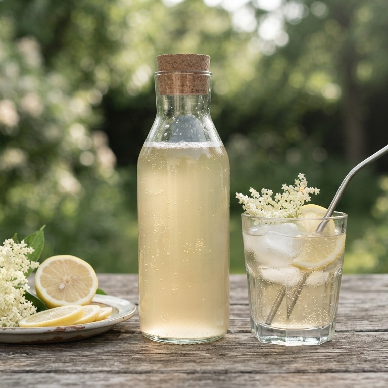 Vlierbloesemlimonade