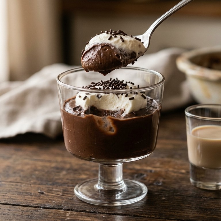 Vlugge chocopudding met een tik