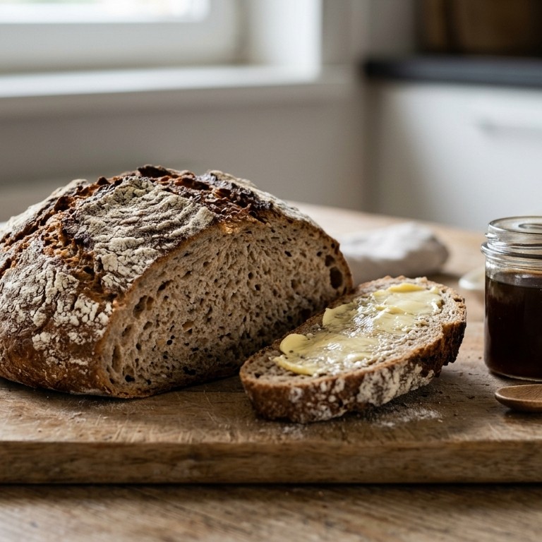 Volkoren speltbrood zonder kneden
