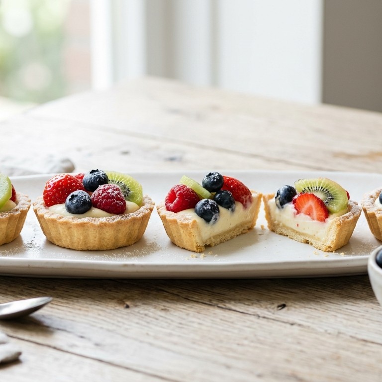 Vruchtentaartjes met yoghurtcreme