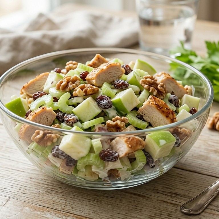 Waldorfsalade met kip