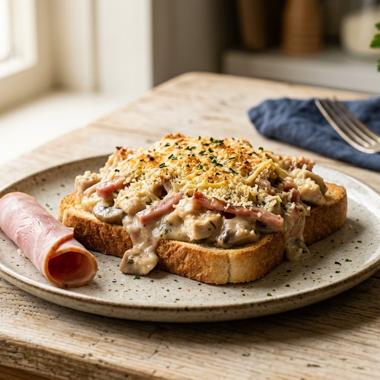 Warm broodje met ragout