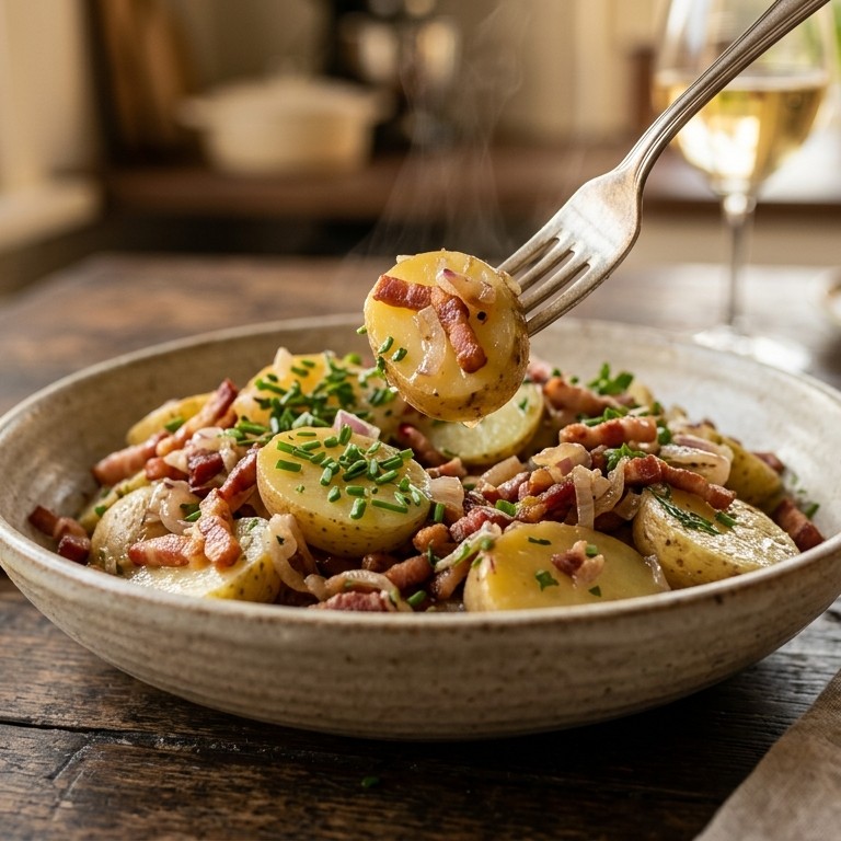 Warme aardappelsalade