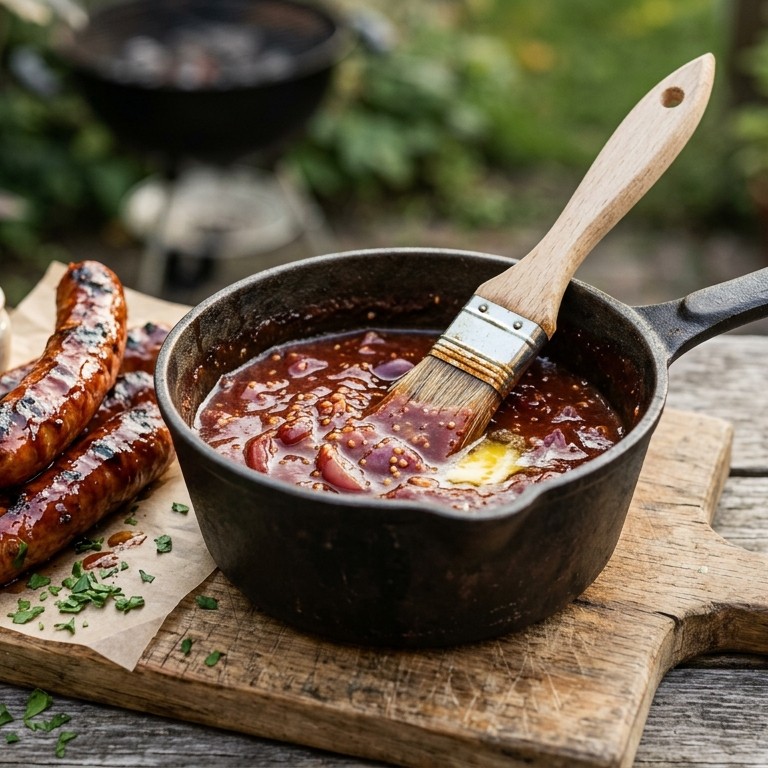 Warme barbecuesaus