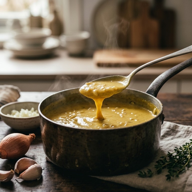 Warme kerrieroomsaus
