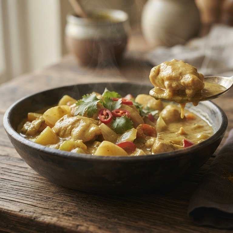 Warme kipcurry