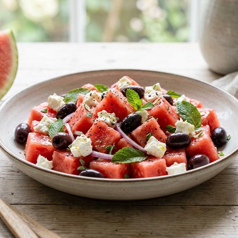 Watermeloen salade
