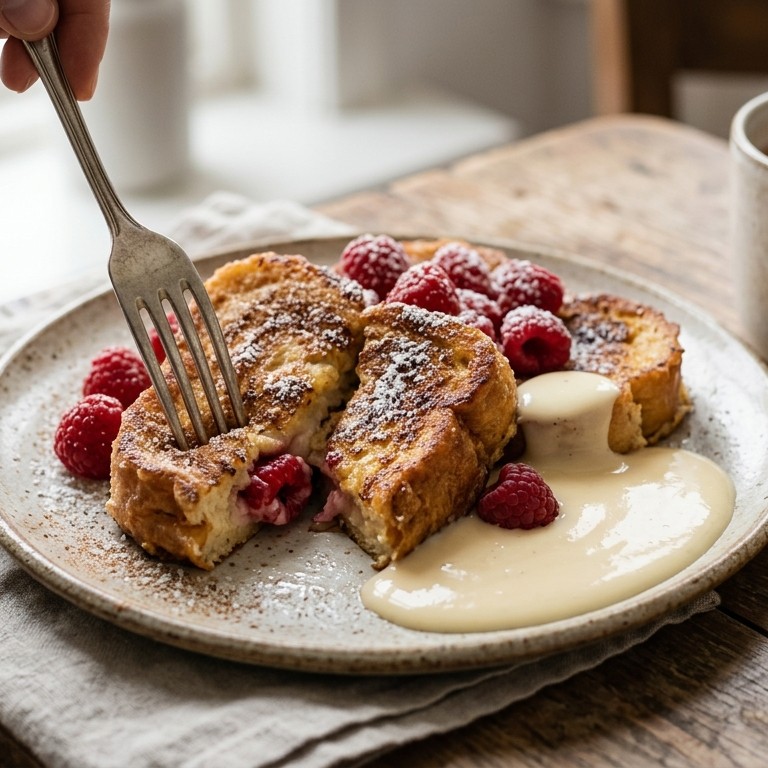 Wentelteefjes met frambozen