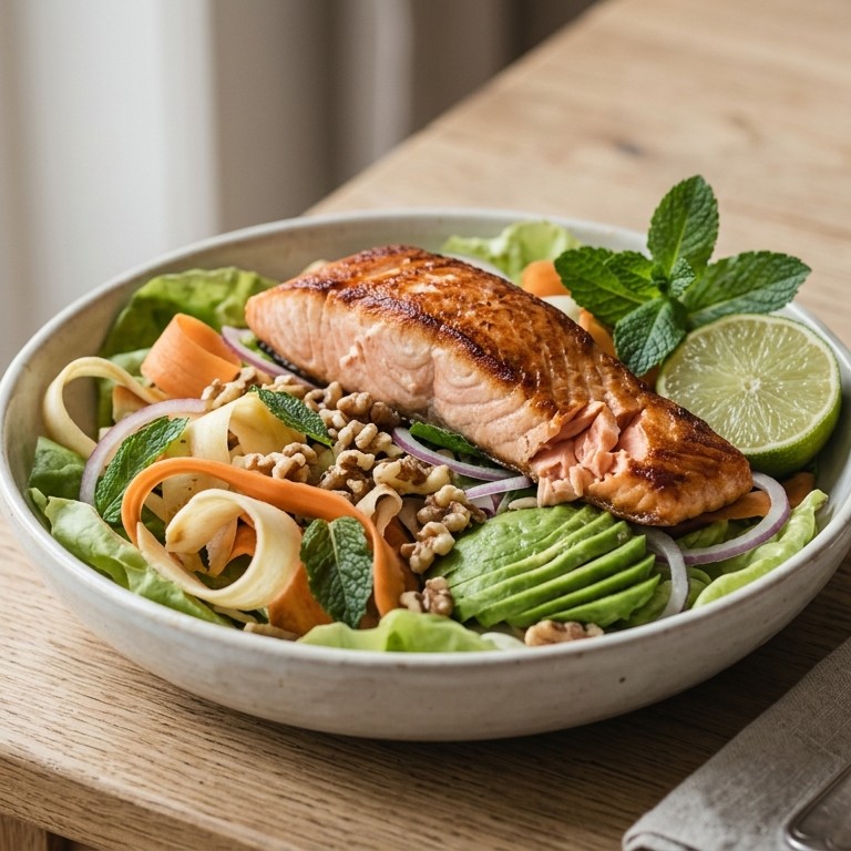 Wintersalade met zalm