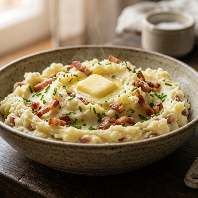 Winterse aardappelpuree