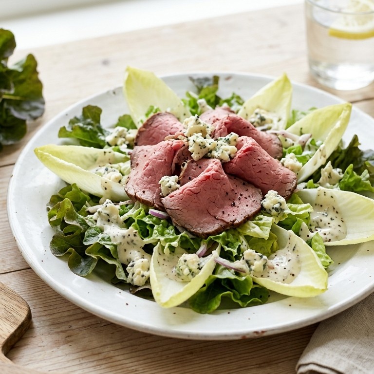 Witlofsalade met rosbief