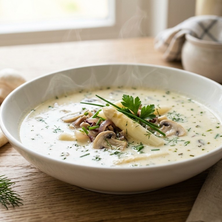 Witte aspergesoep