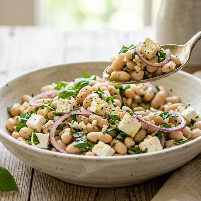 Witte bonensalade