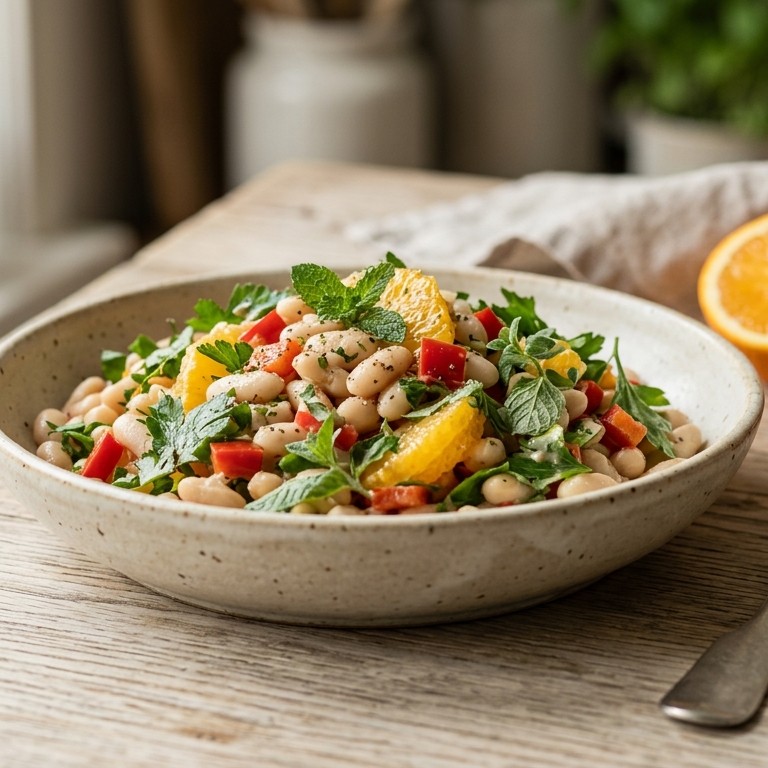 Witte bonensalade