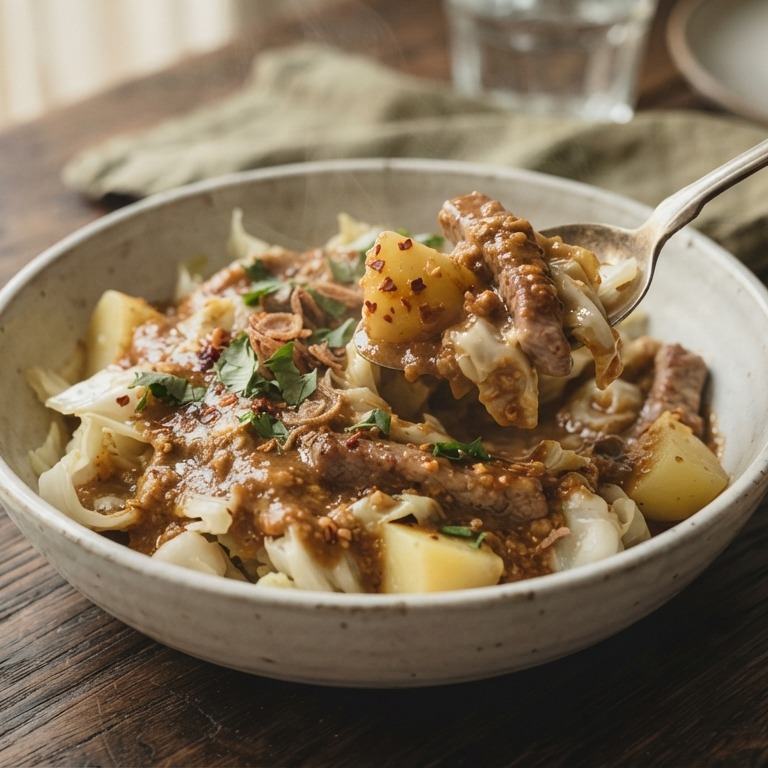 Witte kool met pindasaus