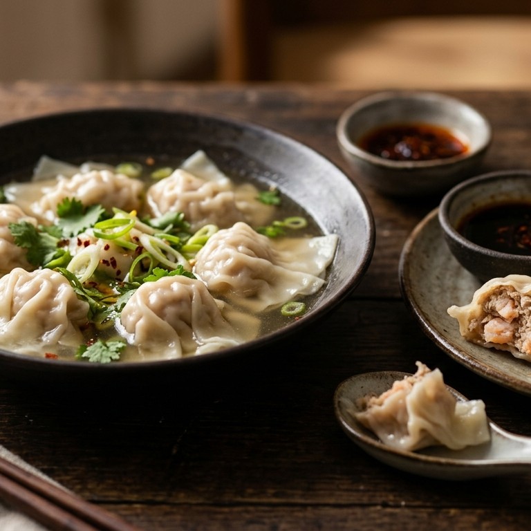 Wontons met varkensvlees en garnalen