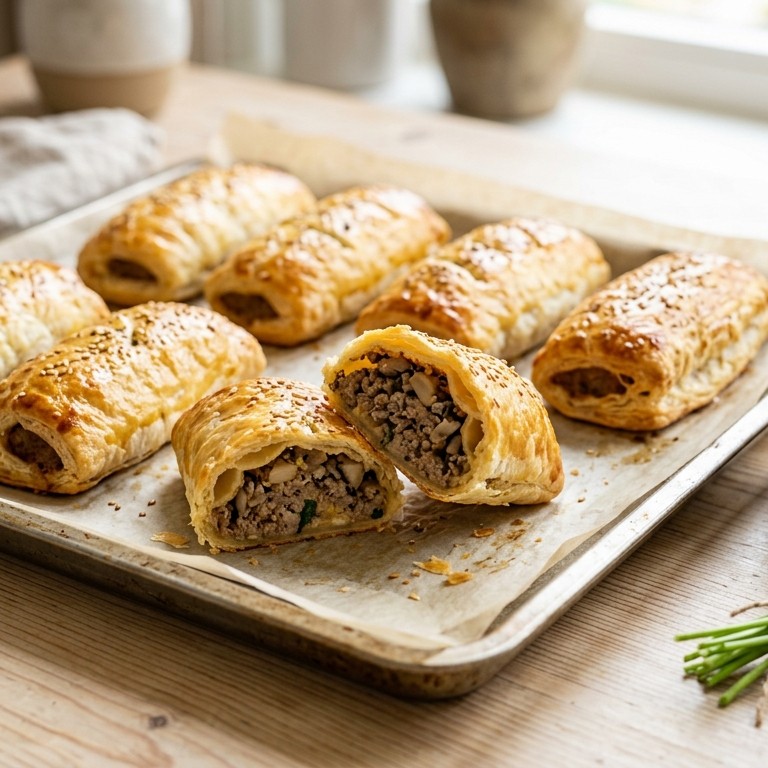 Worstenbroodjes (met champignons)
