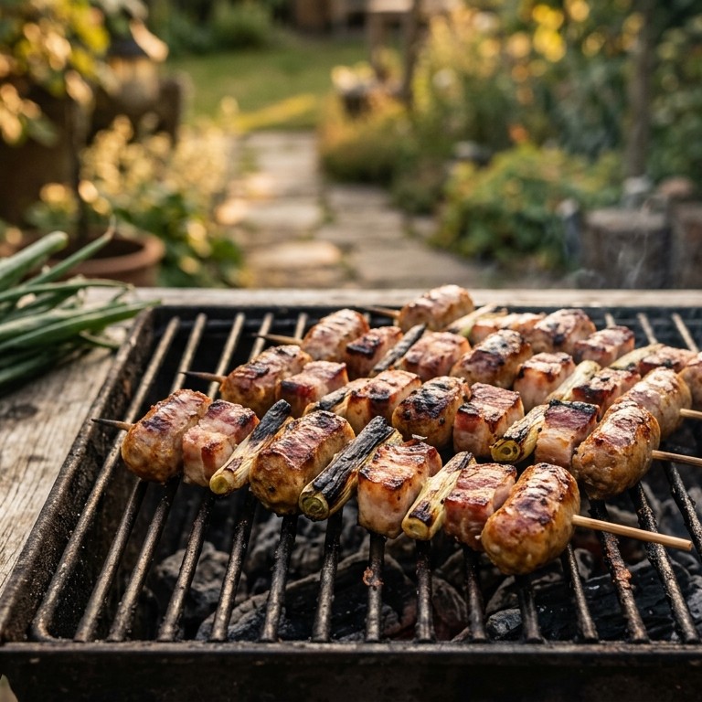 Worstspiesjes op de bbq