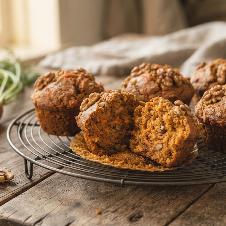 Wortel-walnootmuffins