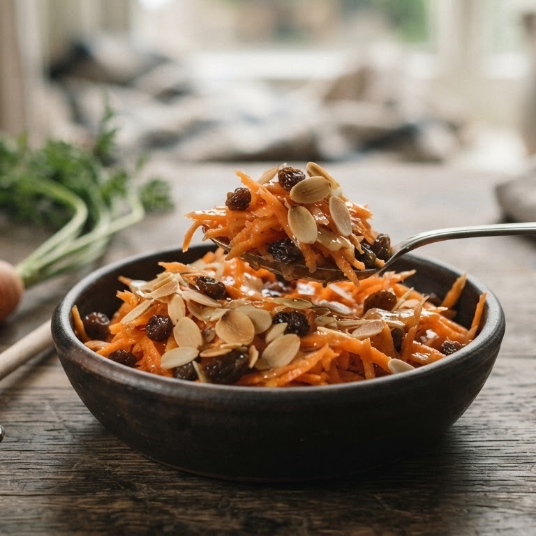 Wortelsalade met rozijnen