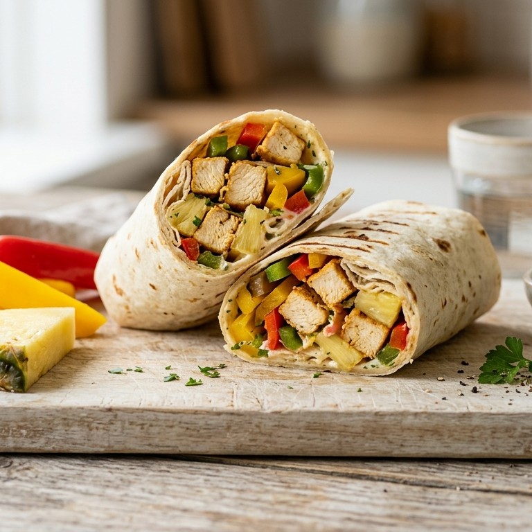 Wrap kip-ananas