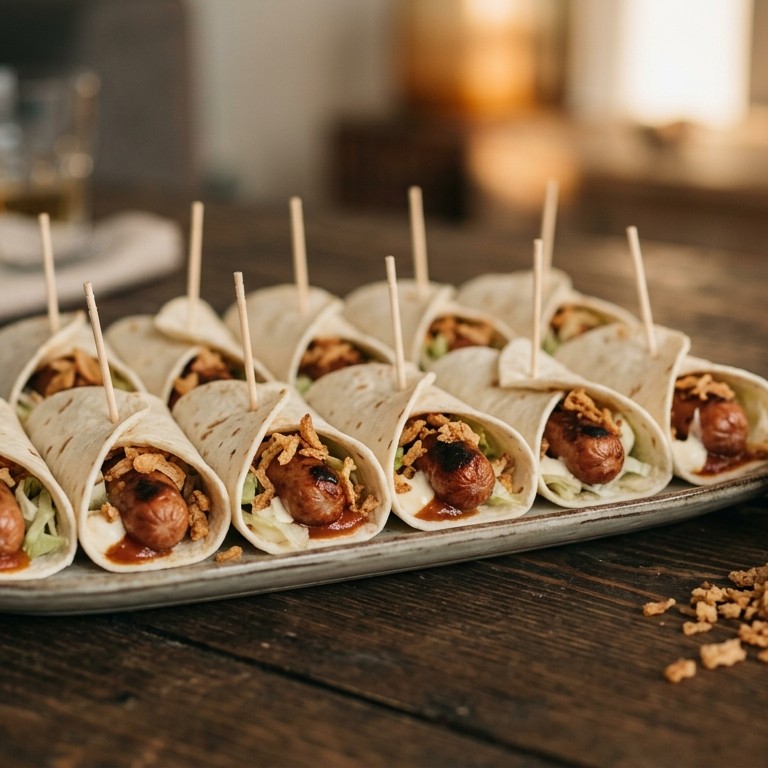 Wrap met Frankfurter worstjes