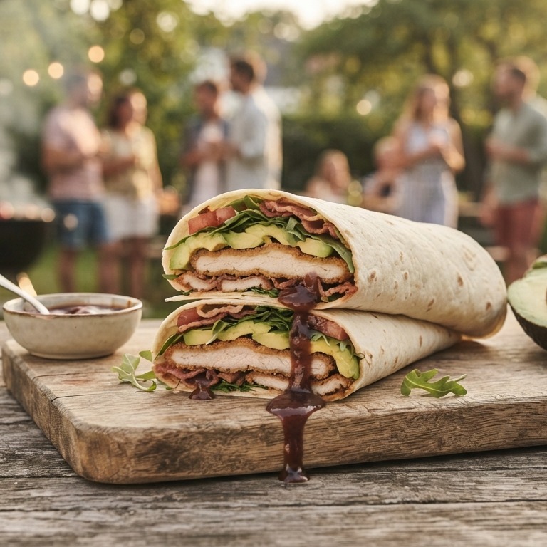 Wrap met varkensschnitzel