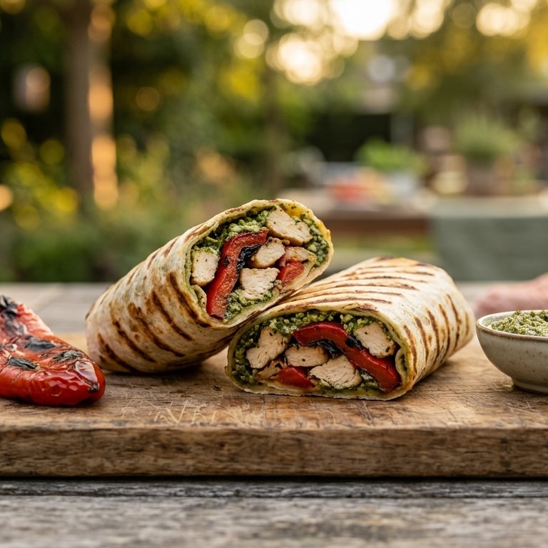 Wraps op de bbq