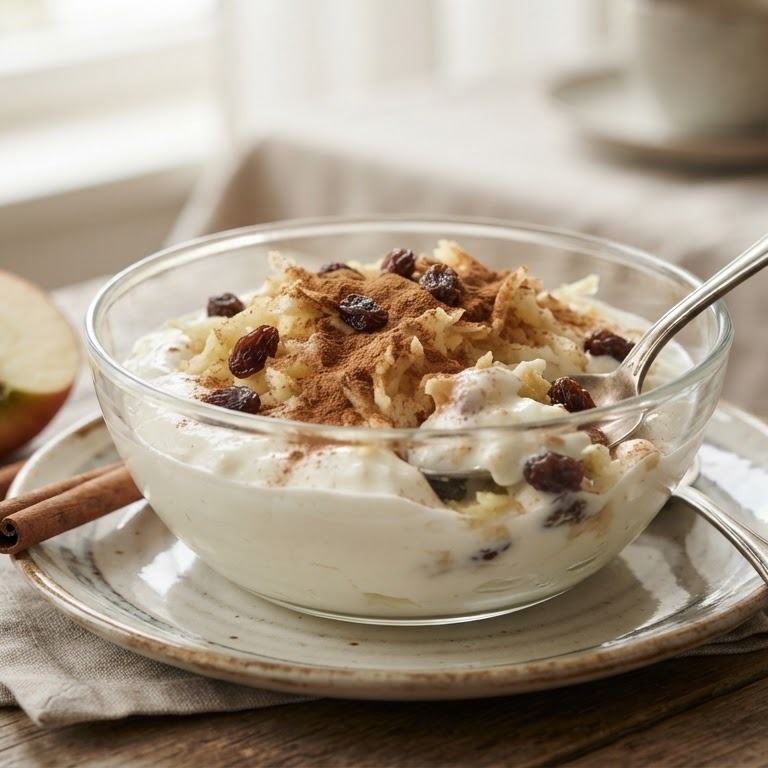 Yoghurt met appel en kaneel
