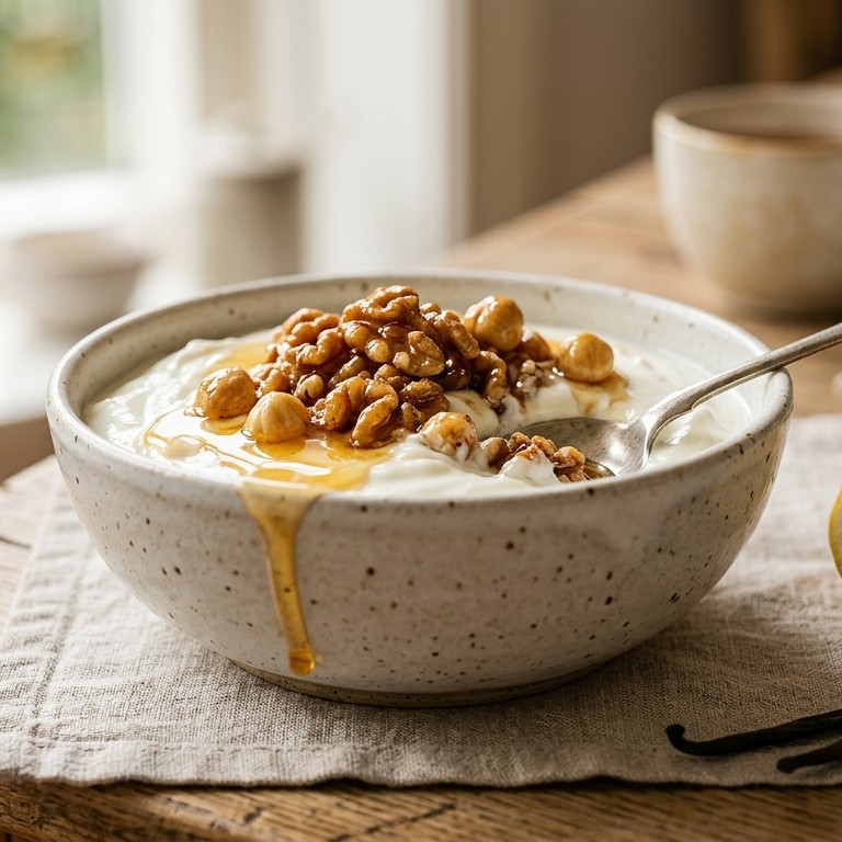 Yoghurt met honingnoten