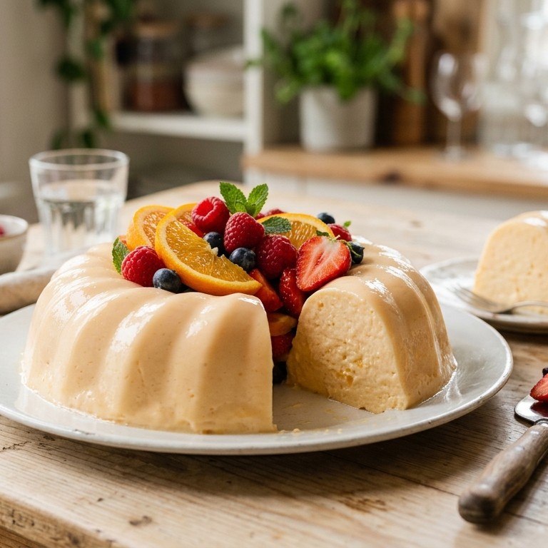 Yoghurt-sinaasappelpudding