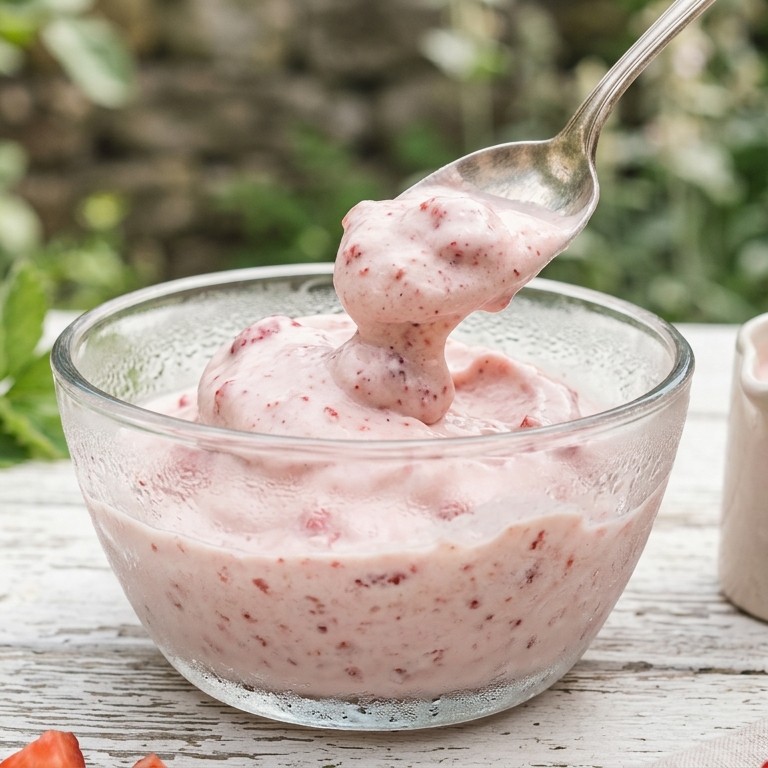 Yoghurtijs - Aardbeien