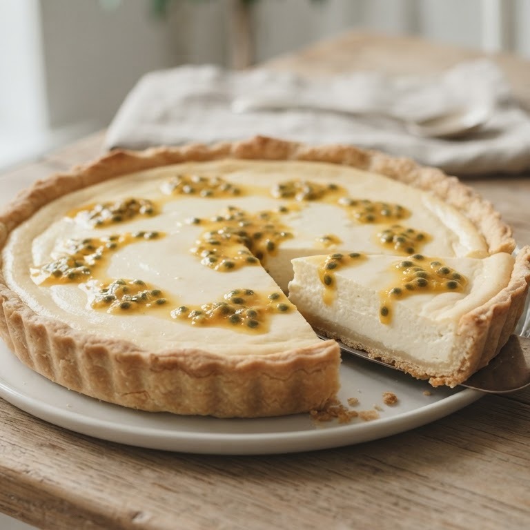 Yoghurttaart met passievruchten