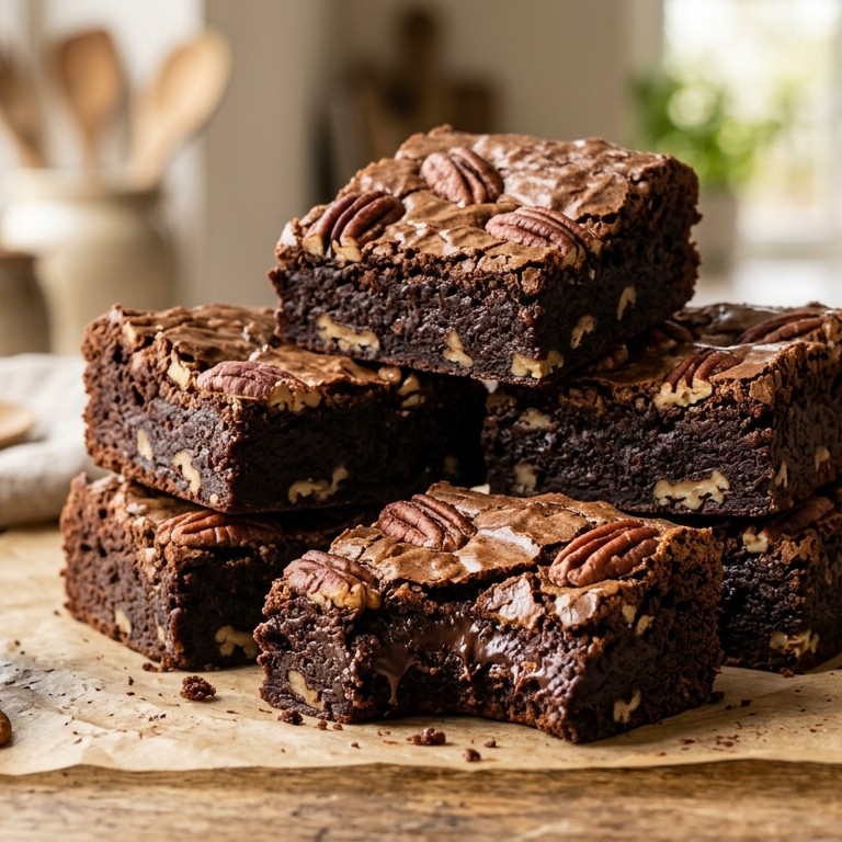 Zachte brownies