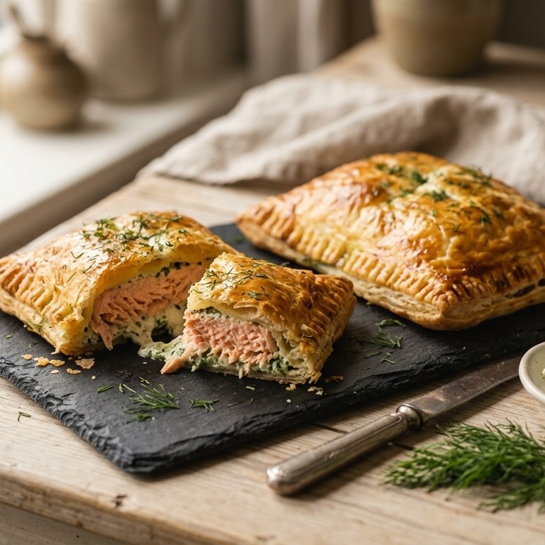 Zalm in bladerdeeg