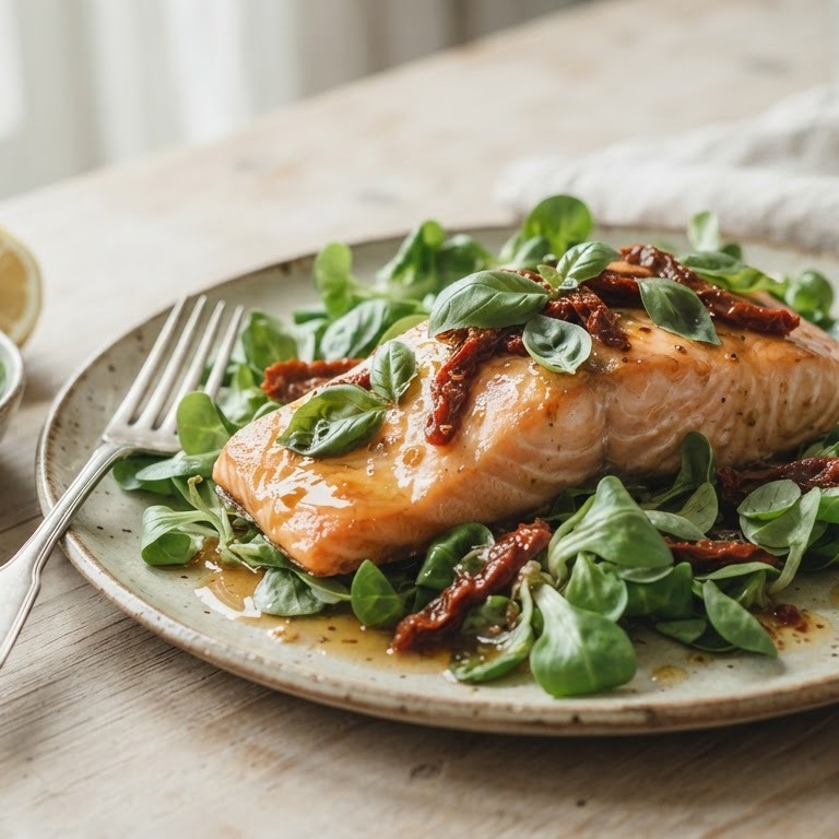 Zalm met basilicum