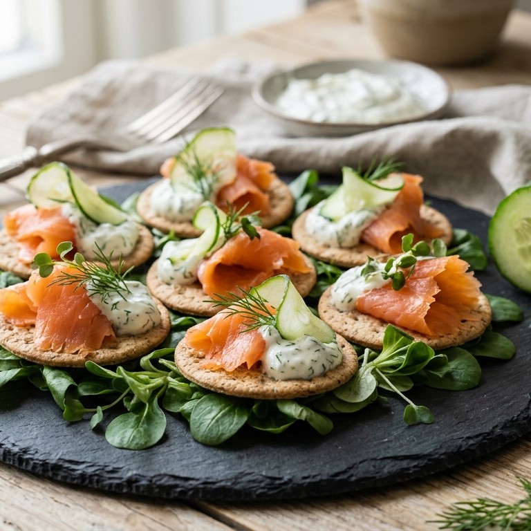 Zalm met dilleroom